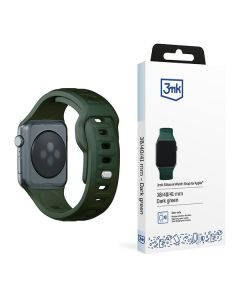 3MK Silicone Watch Strap ciemnozielony/ dark green dla Apple Watch 38/40/41mm