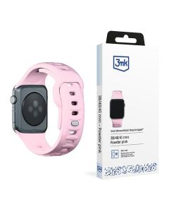 3MK Silicone Watch Strap różowy/powder pink dla Apple Watch 38/40/41mm