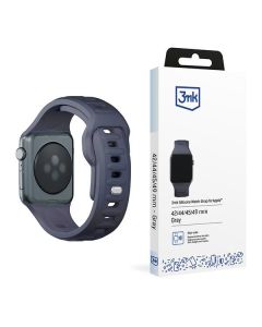 3MK Silicone Watch Strap szary/grey dla Apple Watch 42/44/45/49mm