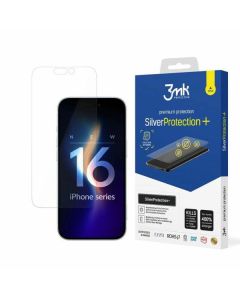 3MK SilverProtect+ iPhone 16 6.1" Folia Antymikrobowa montowana na mokro