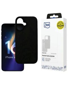 3MK Silicone Case iPhone 16 6.1" czarny/ black