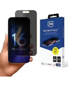 3MK Silky Matt Privacy iPhone 16 6.1" Folia prywatyzująca