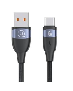 USAMS Kabel U85 USB na USB-C 6A 2m Fast Charging czarny/black SJ631USB01 (US-SJ631)