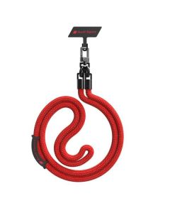 Audi uniwersalna smycz do telefonu 120cm 10mm crossbody czerwony/red AUS-CBL10-RSQ/D1-RD