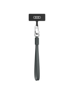 Audi uniwersalna smycz do telefonu 28cm 10mm Leather szary/gray AU-HSLSL-GT/D1-GY