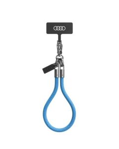 Audi uniwersalna smycz do telefonu 28cm 8mm niebieski/blue AU-HSL8-R8/D1-BE