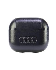 Audi Leather Big Logo AirPods 3 cover czarny/black AU-AP3-GT/D3-BK