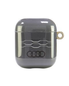 Audi IML Geometric Pattern AirPods 1/2  cover szary/gray AU-IMLAP-A6/D3-GY