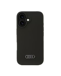 Audi Silicone Case iPhone 16 6.1" czarny/black hardcase AU-LSRIP16-Q3/D1-BK