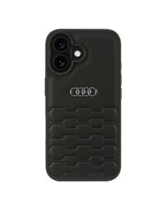 Audi Synthetic Leather iPhone 16 6.1" czarny/black hardcase AU-TPUPCIP16-GT/D2-BK