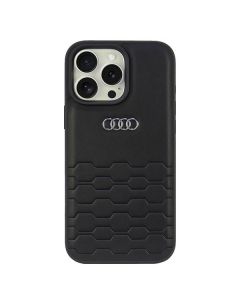 Audi Synthetic Leather iPhone 16 Pro Max 6.9" czarny/black hardcase AU-TPUPCIP16PM-GT/D2-BK