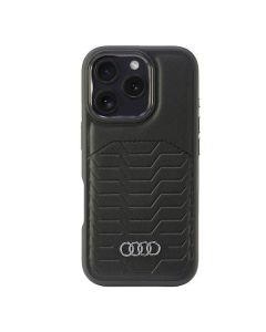 Audi Synthetic Leather MagSafe iPhone 16 Pro 6.3" czarny/black hardcase AU-TPUPCMIP16P-GT/D3-BK