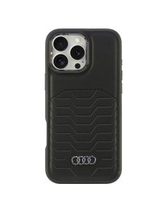 Audi Synthetic Leather MagSafe iPhone 16 Pro Max 6.9" czarny/black hardcase AU-TPUPCMIP16PM-GT/D3-BK