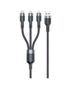 AWEI kabel CL-975 usb-c/lightning/mico 3w1 czarny/black