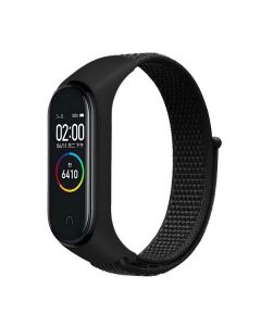 Beline pasek Mi Band 7/6/5/4/3 NylonLoop czarny/black