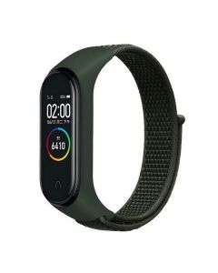 Beline pasek Mi Band 7/6/5/4/3 NylonLoop zielony/green