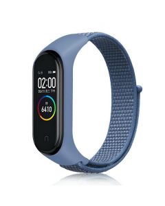 Beline pasek Mi Band 7/6/5/4/3 NylonLoop niebieski/blue