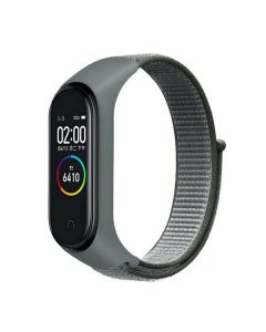 Beline pasek Mi Band 7/6/5/4/3 NylonLoop szary/grey