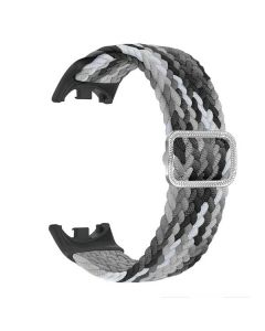 Beline pasek Mi Band 9/8 Nylon czarno-biały/black-white