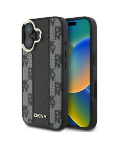 DKNY DKHMP16SPCPVSLK iPhone 16 6.1" czarny/black hardcase Checkered Pattern Magsafe