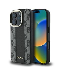 DKNY DKHMP16LPCPVSLK iPhone 16 Pro 6.3" czarny/black hardcase Checkered Pattern Magsafe