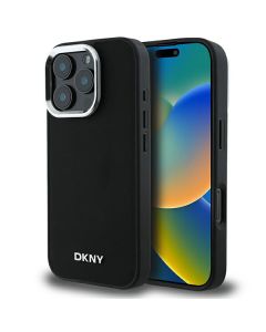 DKNY DKHMP16XPSCMCLK iPhone 16 Pro Max 6.9" czarny/black hardcase Plain Silver Logo MagSafe