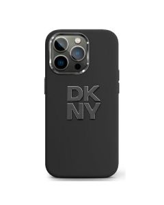 DKNY DKHCP16SSMCBSK iPhone 16 6.1"  czarny/black hardcase Liquid Silicone Metal Logo