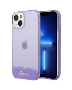 Etui Guess do iPhone 14 Plus 6,7" fioletowy/purple hardcase Translucent