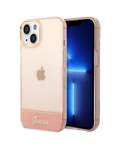 Etui Guess do iPhone 14 Plus 6,7" różowy/pink hardcase Translucent