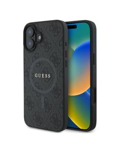 Guess GUHMP16MG4GFRK iPhone 16 Plus 6.7" czarny/black hardcase 4G Ring Classic Logo MagSafe