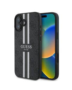 Guess GUHMP16MP4RPSK iPhone 16 Plus 6.7" czarny/black hardcase 4G Printed Stripes MagSafe