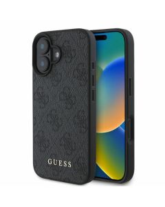 Guess GUHCP16SG4GFGR iPhone 16 6.1" czarny/black hardcase 4G Classic