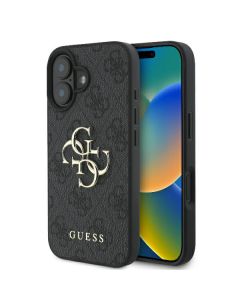 Guess GUHCP16S4GMGGR iPhone 16 6.1" czarny/black hardcase 4G Big Logo