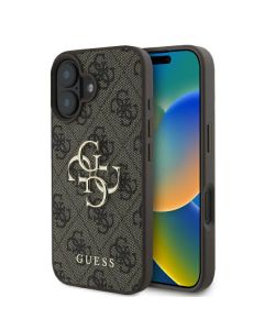 Guess GUHCP16S4GMGBR iPhone 16 6.1" brązowy/brown hardcase 4G Big Logo