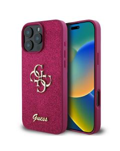 Guess GUHCP16XHG4SGU iPhone 16 Pro Max 6.9" fioletowy/lpurple hardcase Fixed Glitter Big 4G