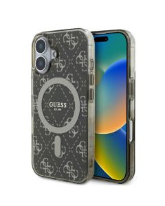 Guess GUHMP16SH4DTEW iPhone 16 6.1" brązowy/brown hardcase IML 4G Background MagSafe