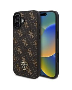 Guess GUHCP16SPG4GPK iPhone 16 6.1" czarny/black hardcase New 4G Triangle