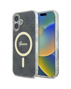 Guess GUHMP16SH4STK iPhone 16 6.1" czarny/black hardcase IML 4G MagSafe