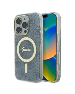 Guess GUHMP16XH4STB iPhone 16 Pro Max 6.9" niebieski/blue hardcase IML 4G MagSafe