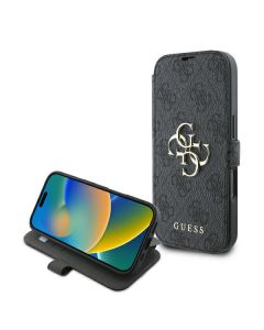 Guess GUBKP16L4GMGGR iPhone 16 Pro 6.3" czarny/black book 4G Metal Logo