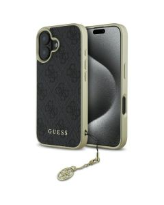 Guess GUHCP16SGF4GGR iPhone 16 6.1"  czarny/black hardcase 4G Charms Collection