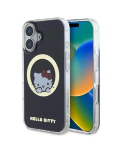 Hello Kitty HKHMP16SHSWKK iPhone 16 6,1" czarny/black hardcase IML Sweet Kitty Magsafe