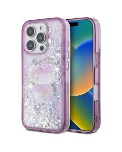 Hello Kitty HKHCP16LL50PPU iPhone 16 Pro  6.3" fioletowy/purple hardcase Liquid Glitter 50TH Anniversary Party