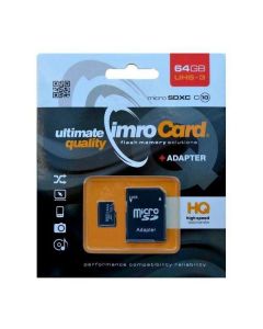 Karta pamięci microSDXC 64GB Imro+ adp 10C UHS-3