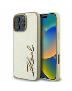 Karl Lagerfeld KLHCP16XPFMFBKMD iPhone 16 Pro Max 6.9" złoty/gold hardcase Metal Signature