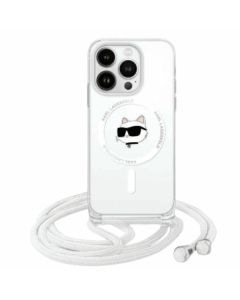 Karl Lagerfeld KLHMP16XHCCHNT iPhone 16  Pro Max 6.9" hardcase transparent IML Choupette Head & Cord Magsafe