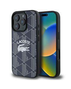 Lacoste LCHMP16LPIGV iPhone 16 Pro 6.3" granatowy/navy hardcase Monogram Vintage Logo MagSafe