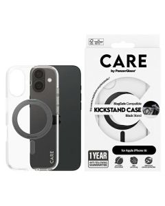 CARE by PanzerGlass Feature Kickstand Case iPhone 16 6,1" czarny/black MagSafe 1321