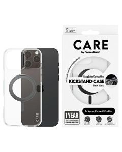 CARE by PanzerGlass Feature Kickstand Case iPhone 16 Pro Max 6,9" czarny/black MagSafe 1324