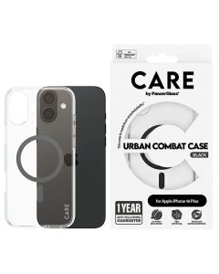 CARE by PanzerGlass Flagship Case iPhone 16 Plus 6,7" czarny/black MagSafe 1347